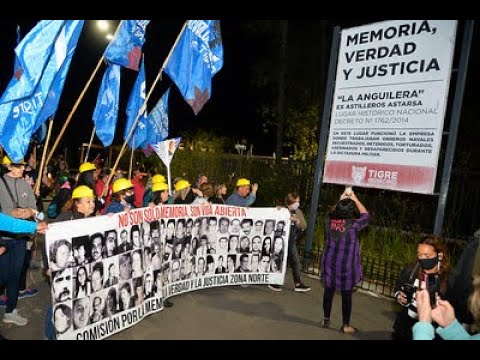 El Municipio de Tigre inició la Semana de la Memoria con la histórica marcha al ex Astillero Astarsa