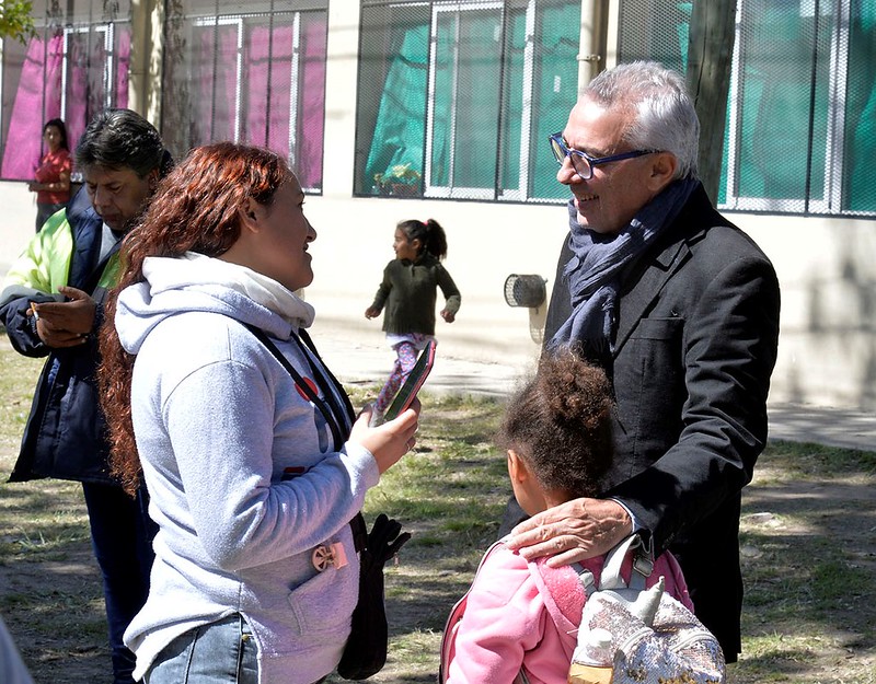 Julio Zamora monitoreó las obras de renovación de la Av. Crisólogo Larralde