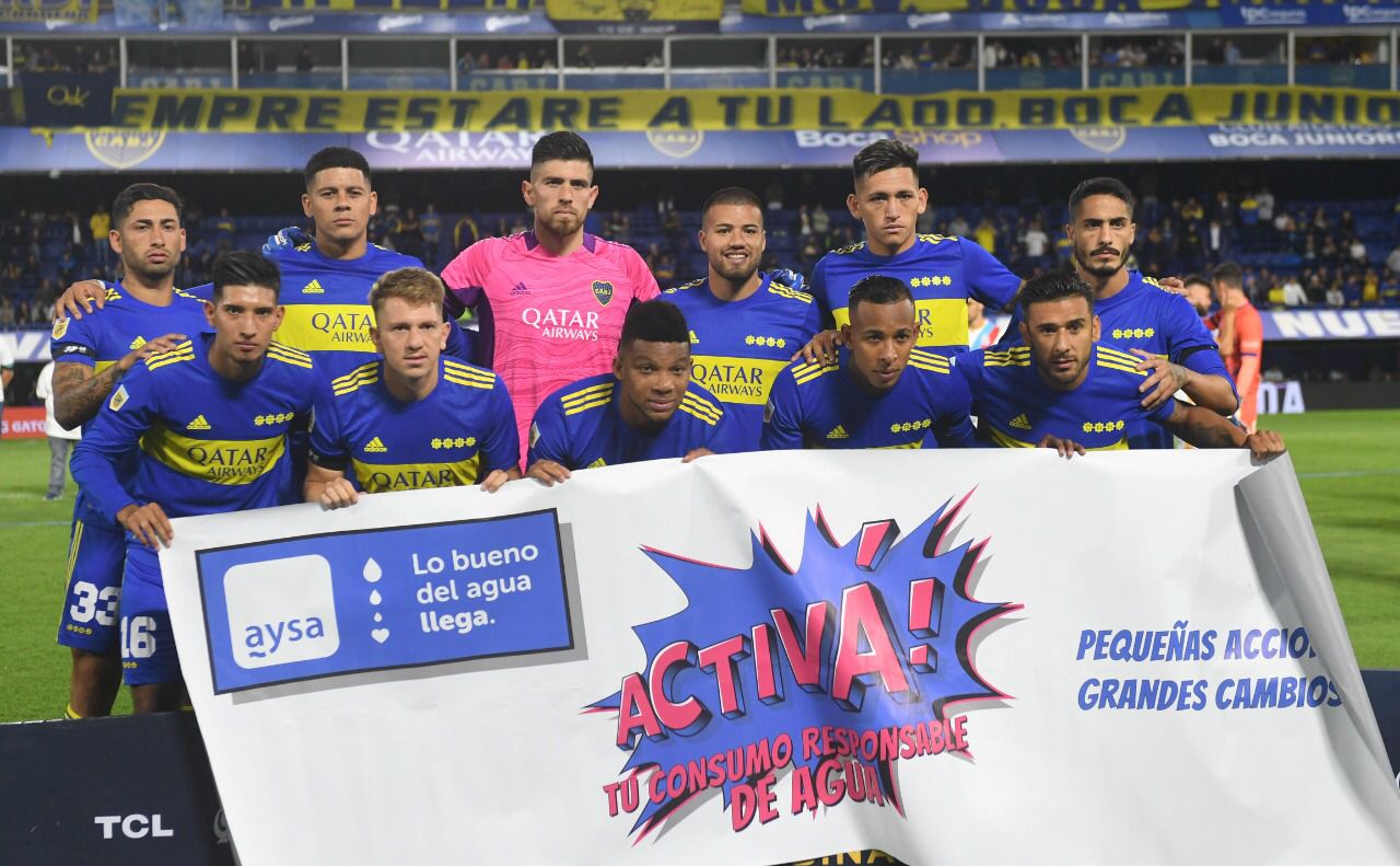 AySA y AFA concientizaron sobre el cuidado del agua en la octava fecha de la Copa de la Liga