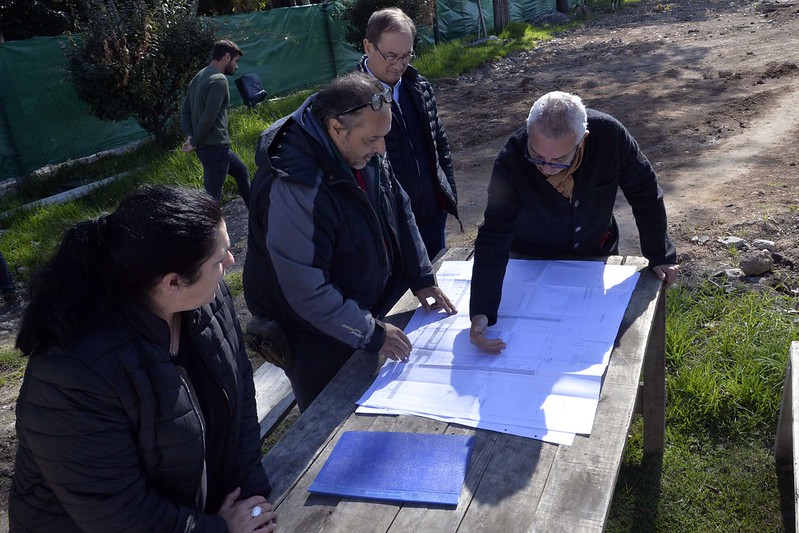 Julio Zamora supervisó el inicio de obra del nuevo microestadio en Don Torcuato
