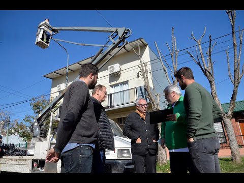 El Municipio de Tigre avanza con el plan de luminarias led en Benavídez norte