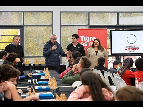 Julio Zamora inauguró la Escuela Municipal de Ajedrez de Tigre