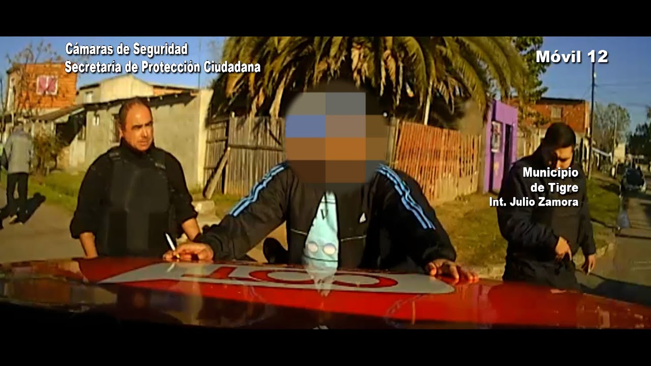 Las cámaras lo registraron portando un arma en la vía pública y el COT lo detuvo