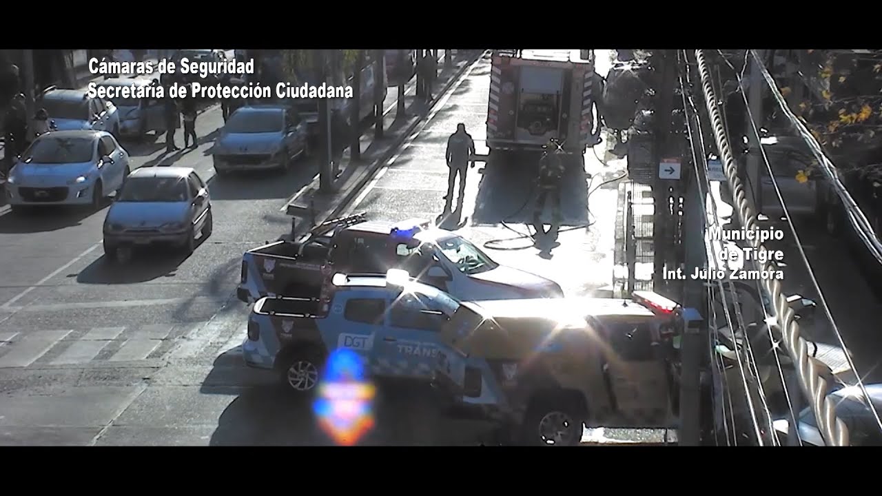 Perdió el control del vehículo e impactó contra un local en Tigre: el Sistema de Protección Ciudadana brindó asistencia rápidamente