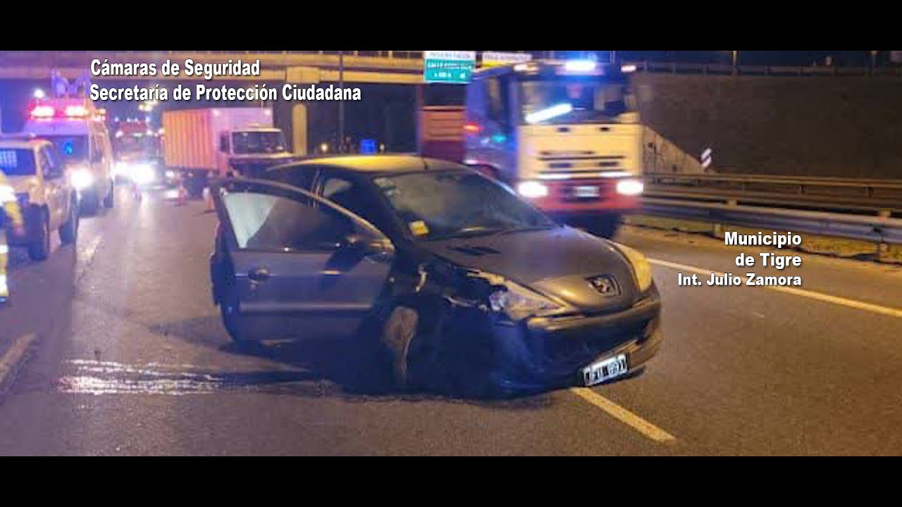 Las cámaras del COT registraron el secuestro en Don Torcuato y posterior persecución en Panamericana