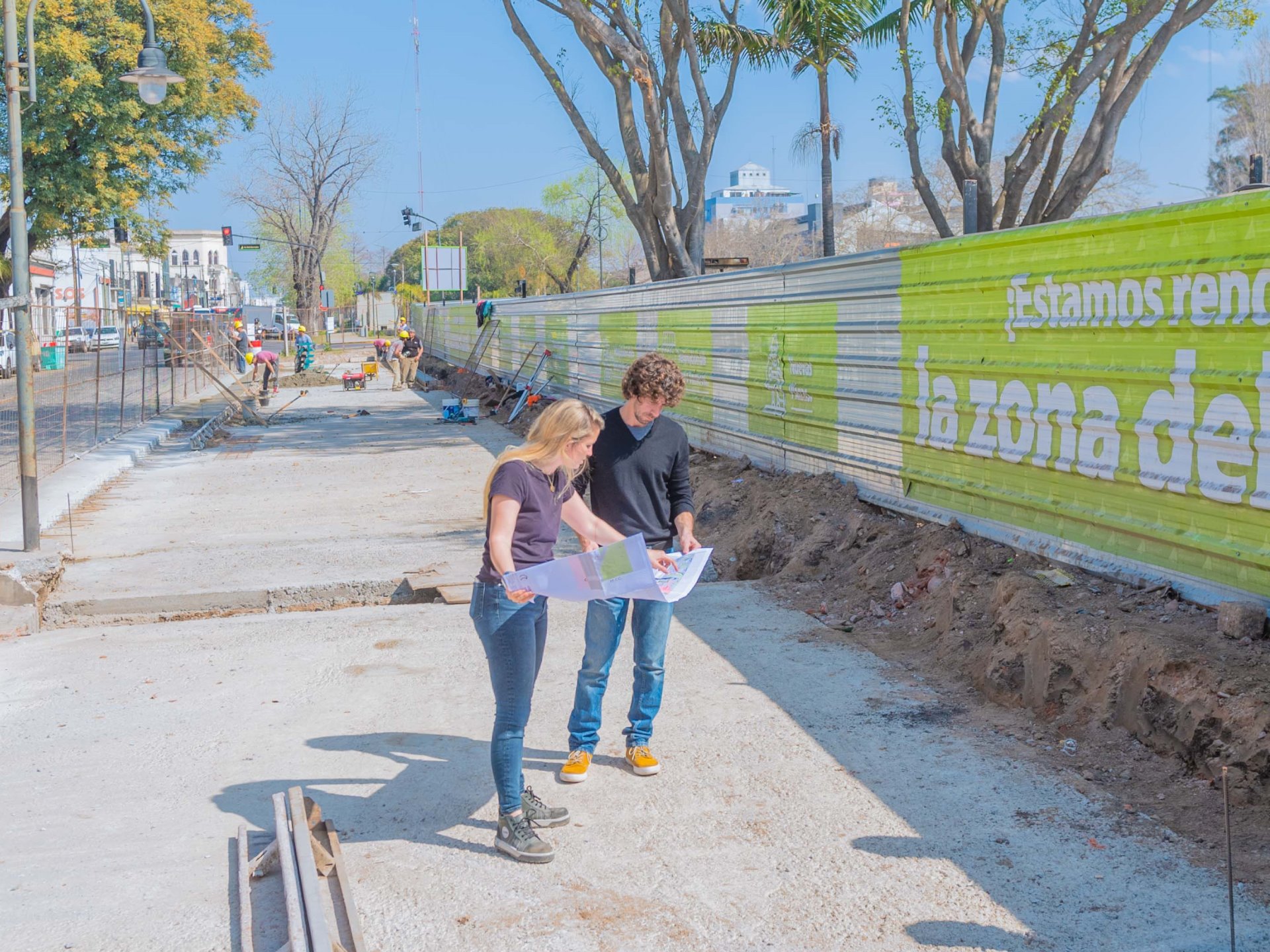 Juan Andreotti recorrió el avance de la renovación de la zona del Canal