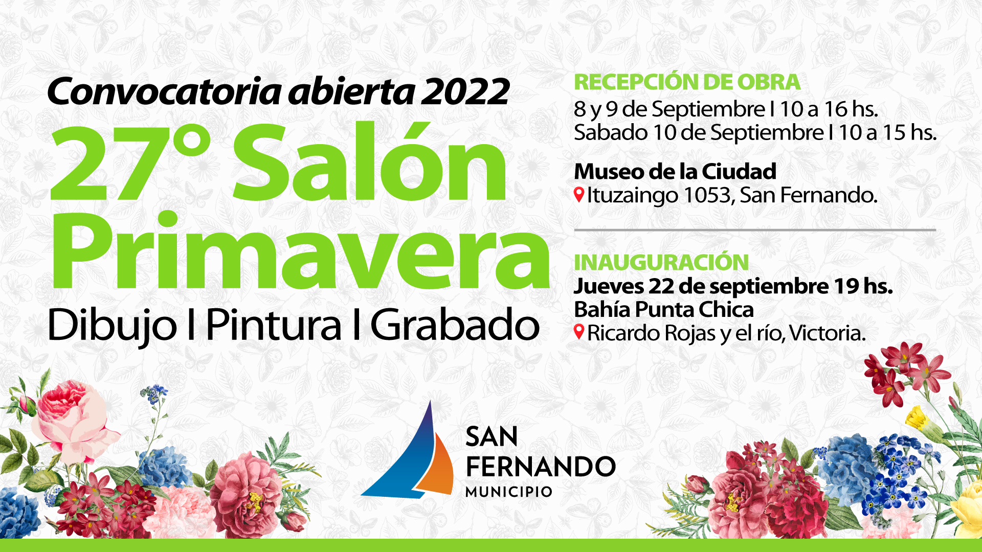 Abrió la convocatoria para la 27° edición del Salón Primavera de San Fernando