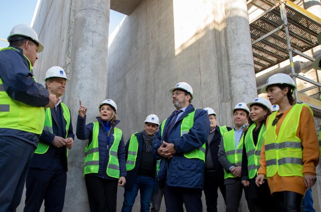 Malena Galmarini recorrió la mega obra de Sistema Agua Sur junto al presidente de la CAF e intendentes del conurbano bonaerense