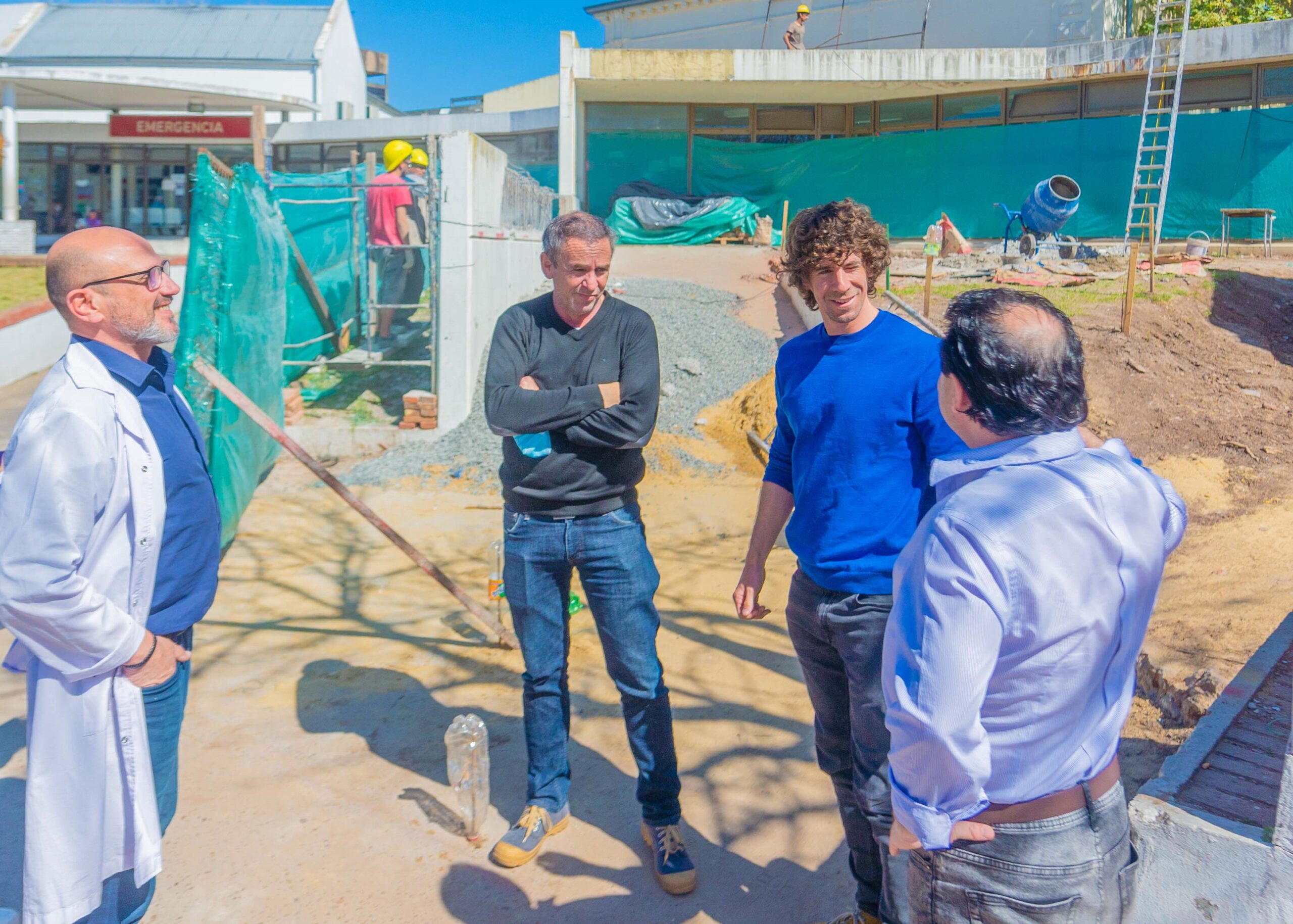 Juan Andreotti recorrió el inicio de la obra renovación y ampliación del Hospital Provincial Cordero