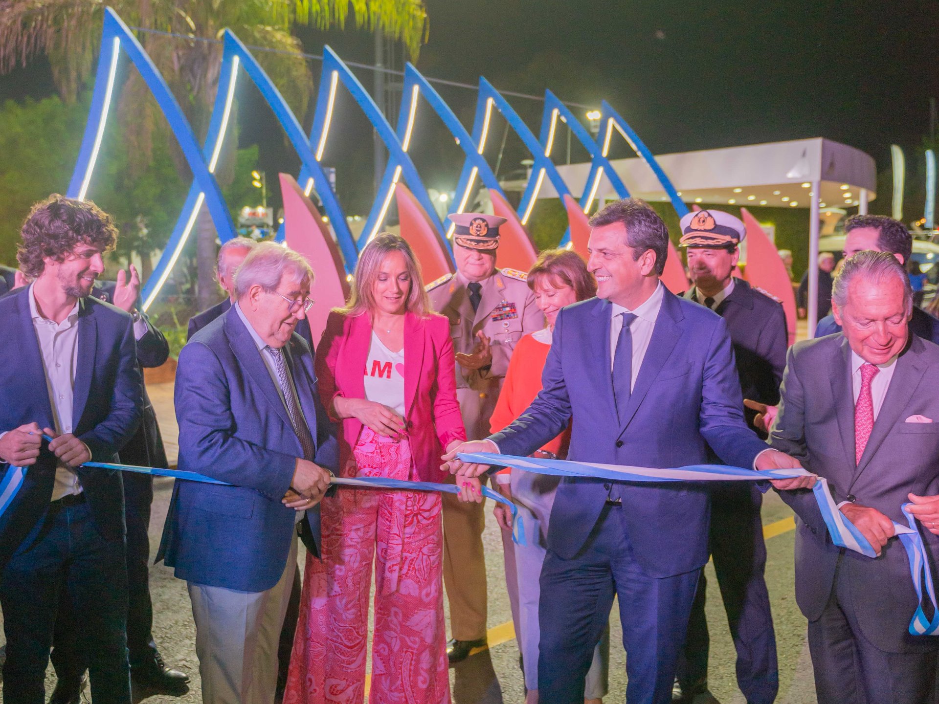 Juan Andreotti y Sergio Massa inauguraron el 23° Salón Náutico en San Fernando