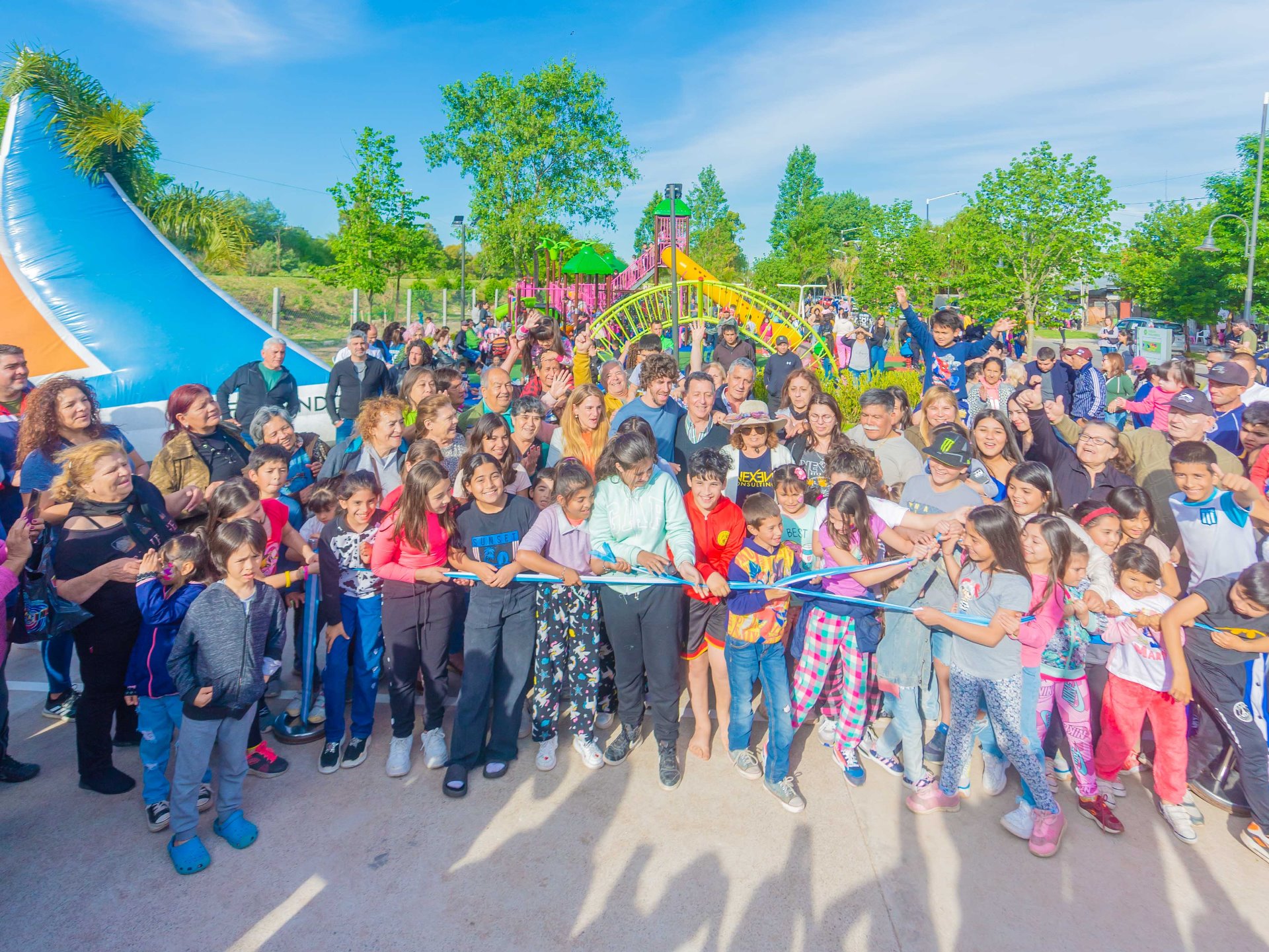 Juan Andreotti inauguró el Nuevo Parque Gilardoni del Barrio Villa Jardín