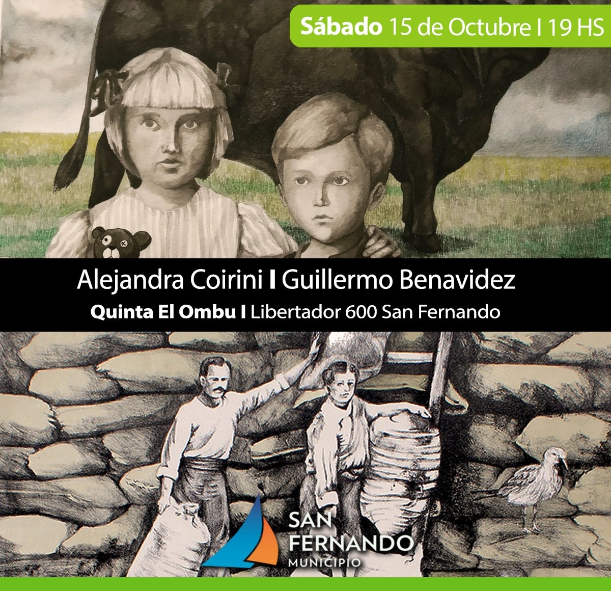 Este sábado, muestras de collage y pintura y grabado en el Museo de la Ciudad y en la Quinta El Ombú