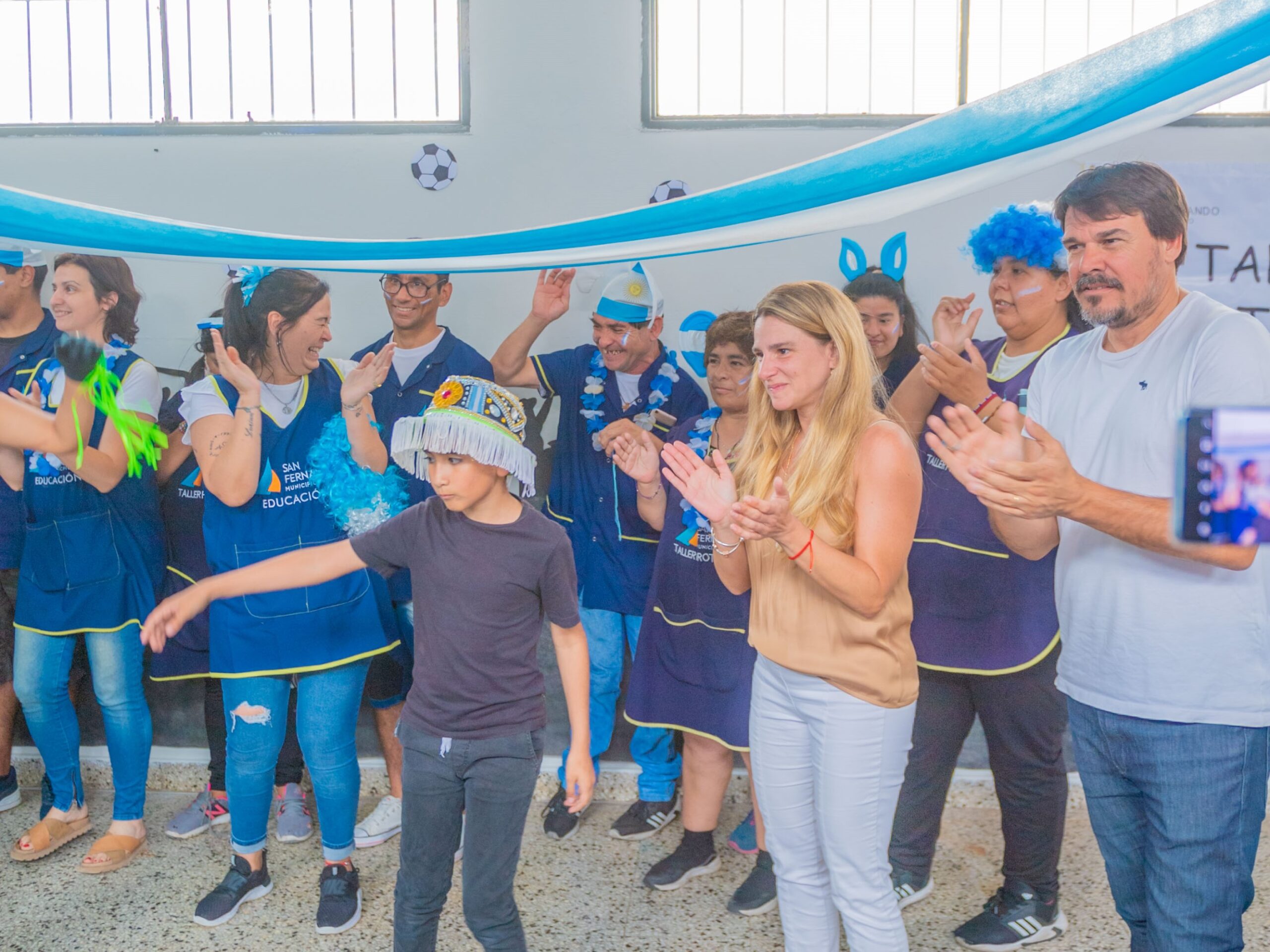 Palpitando el Mundial, el “Taller Protegido” y “Casa de Día” de San Fernando tuvieron su previa