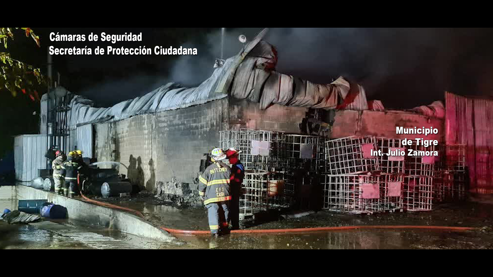 El Sistema de Protección Ciudadana de Tigre logró controlar un incendio en una fábrica de productos químicos