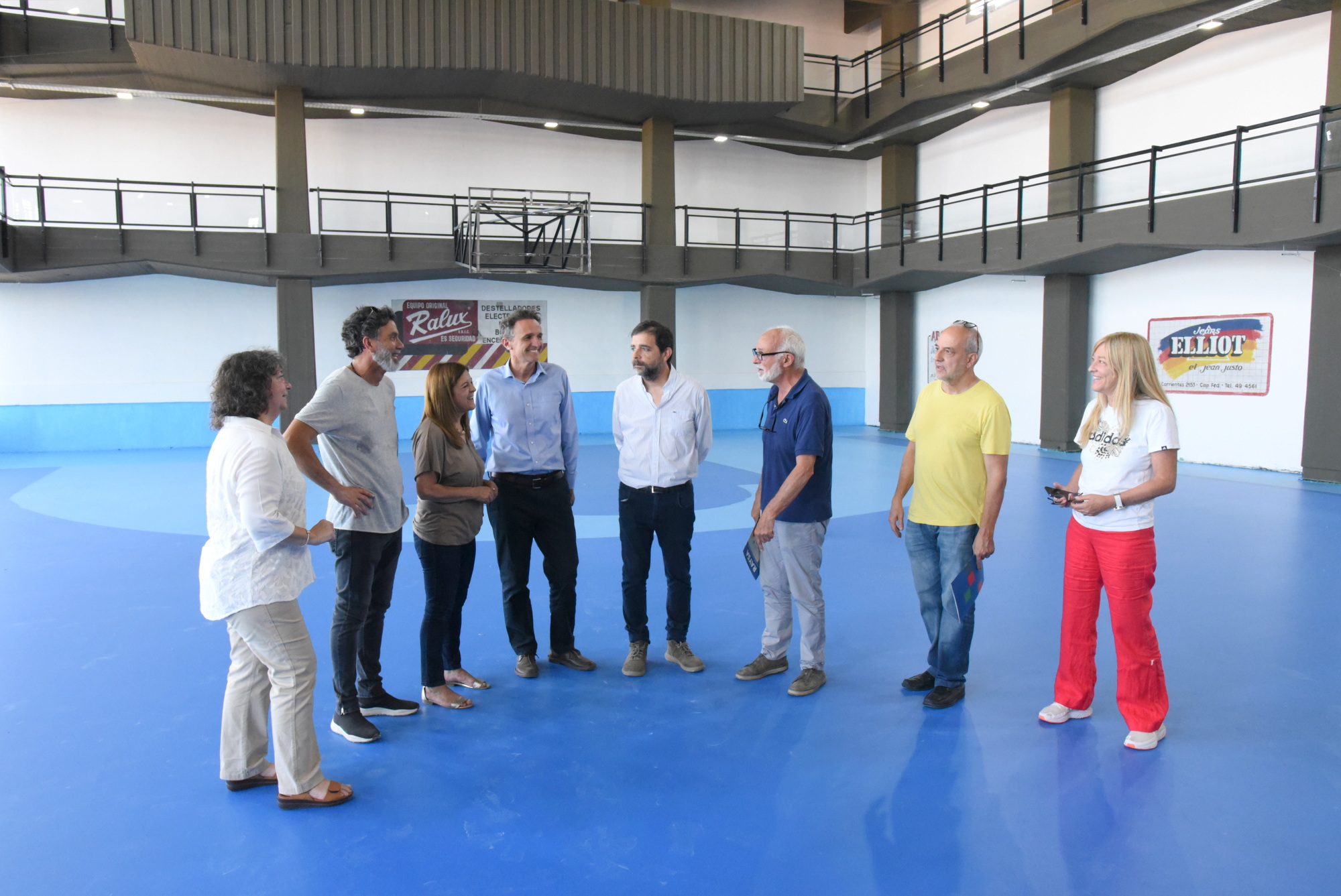 Fernando Moreira y Gabriel Katopodis recorrieron las obras del Club Peretz