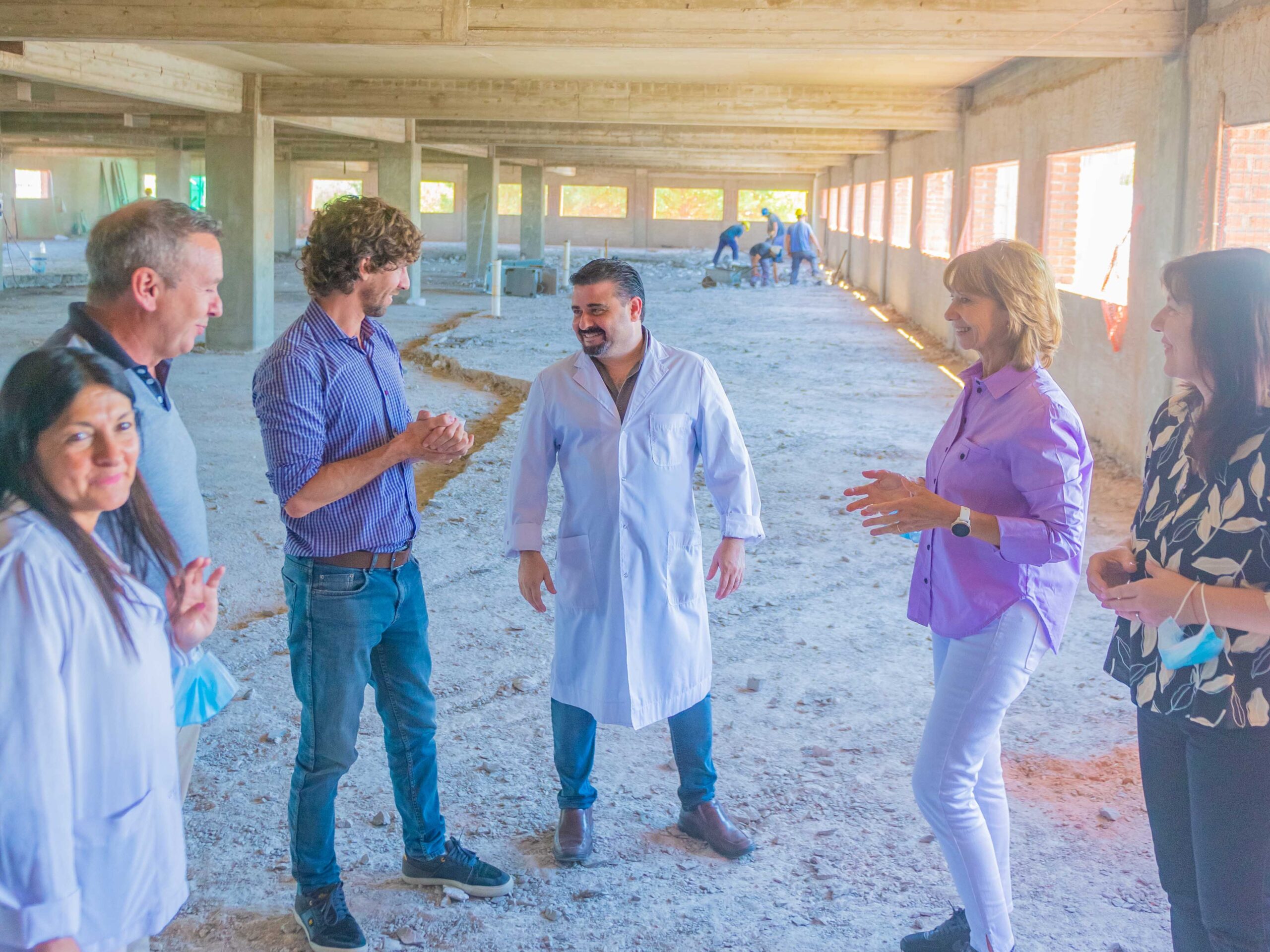 Andreotti visitó las obras de la nueva Terapia Intensiva Pediátrica y Servicio de Pediatría del Hospital Provincial