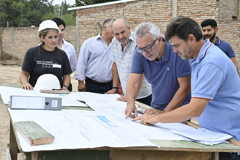 Julio Zamora supervisó la construcción de la nueva Escuela Secundaria N° 47