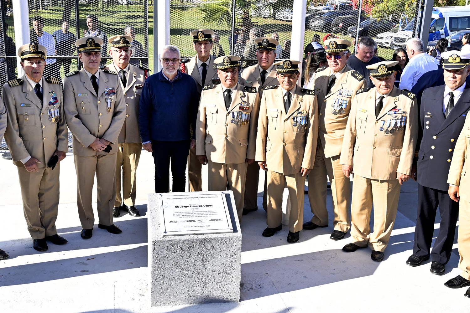 El Municipio de Tigre realizó un homenaje al Cabo Segundo Jorge López en Troncos del Talar
