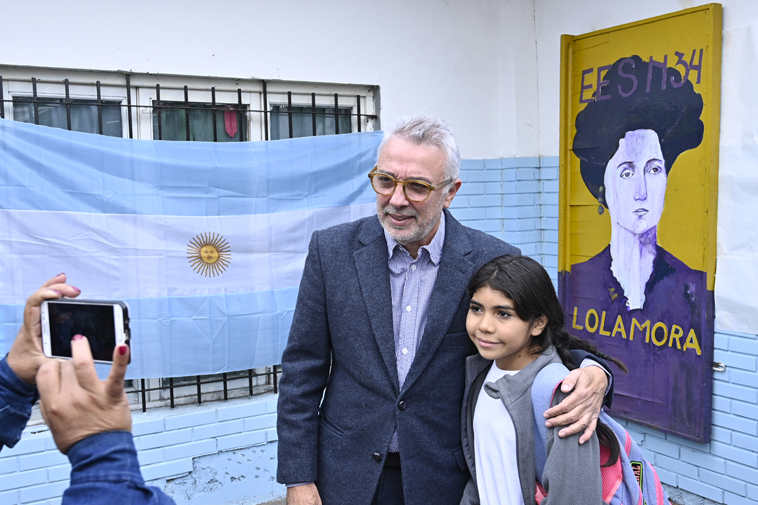 Julio Zamora participó del acto de imposición del nombre «Lola Mora» a la Escuela Secundaria N°34 de Ricardo Rojas