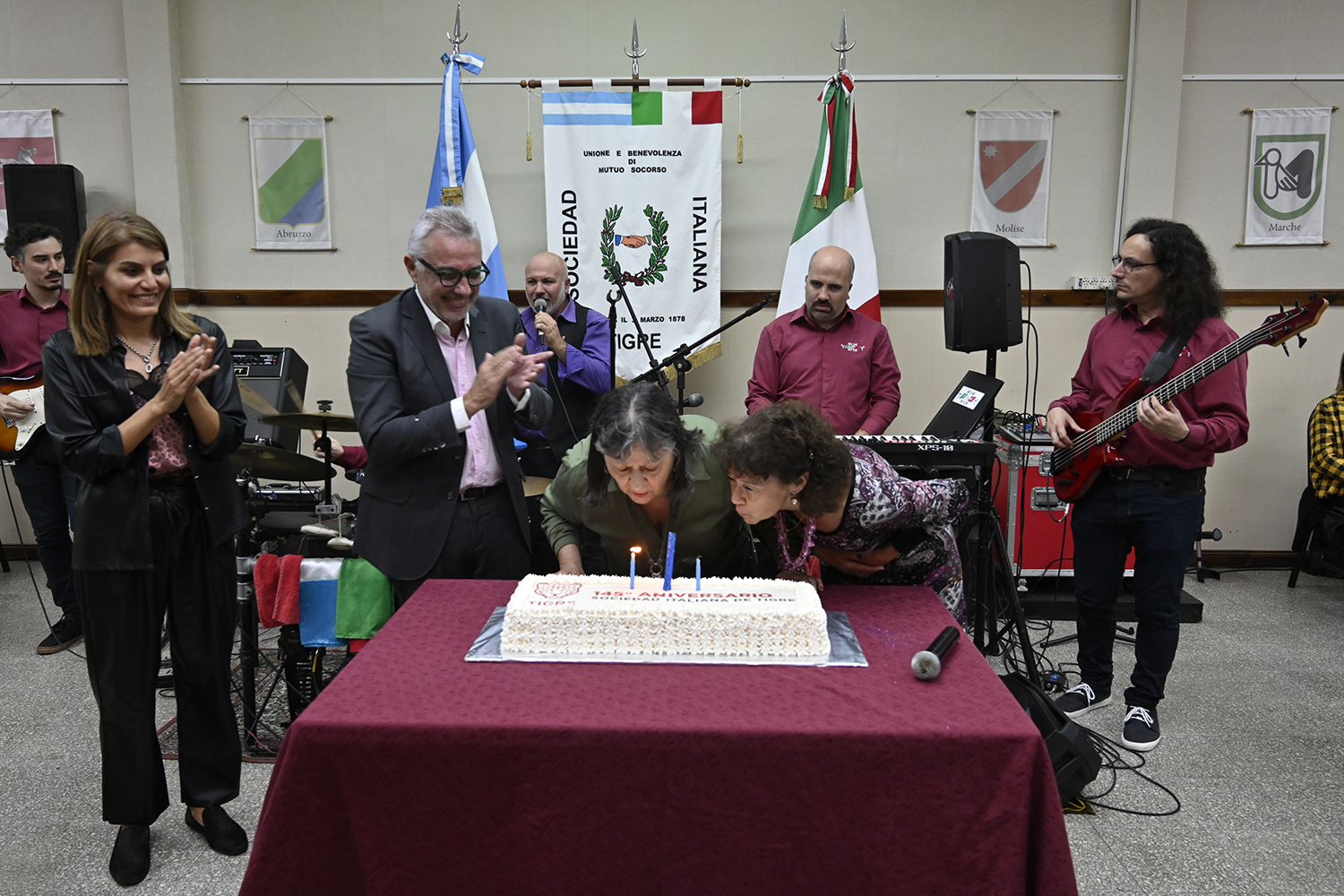 Julio Zamora acompañó a la Sociedad Italiana de Tigre en su 145° aniversario dentro de la comunidad