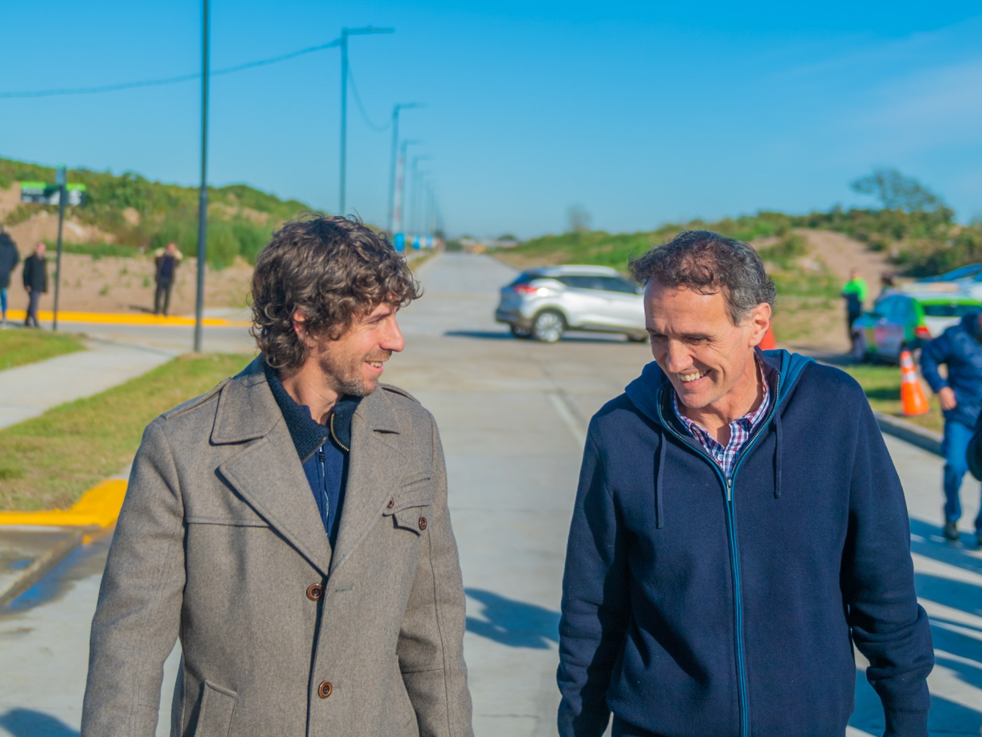 Juan Andreotti y Gabriel Katopodis inauguraron la apertura y pavimentación de la nueva calle Maipú
