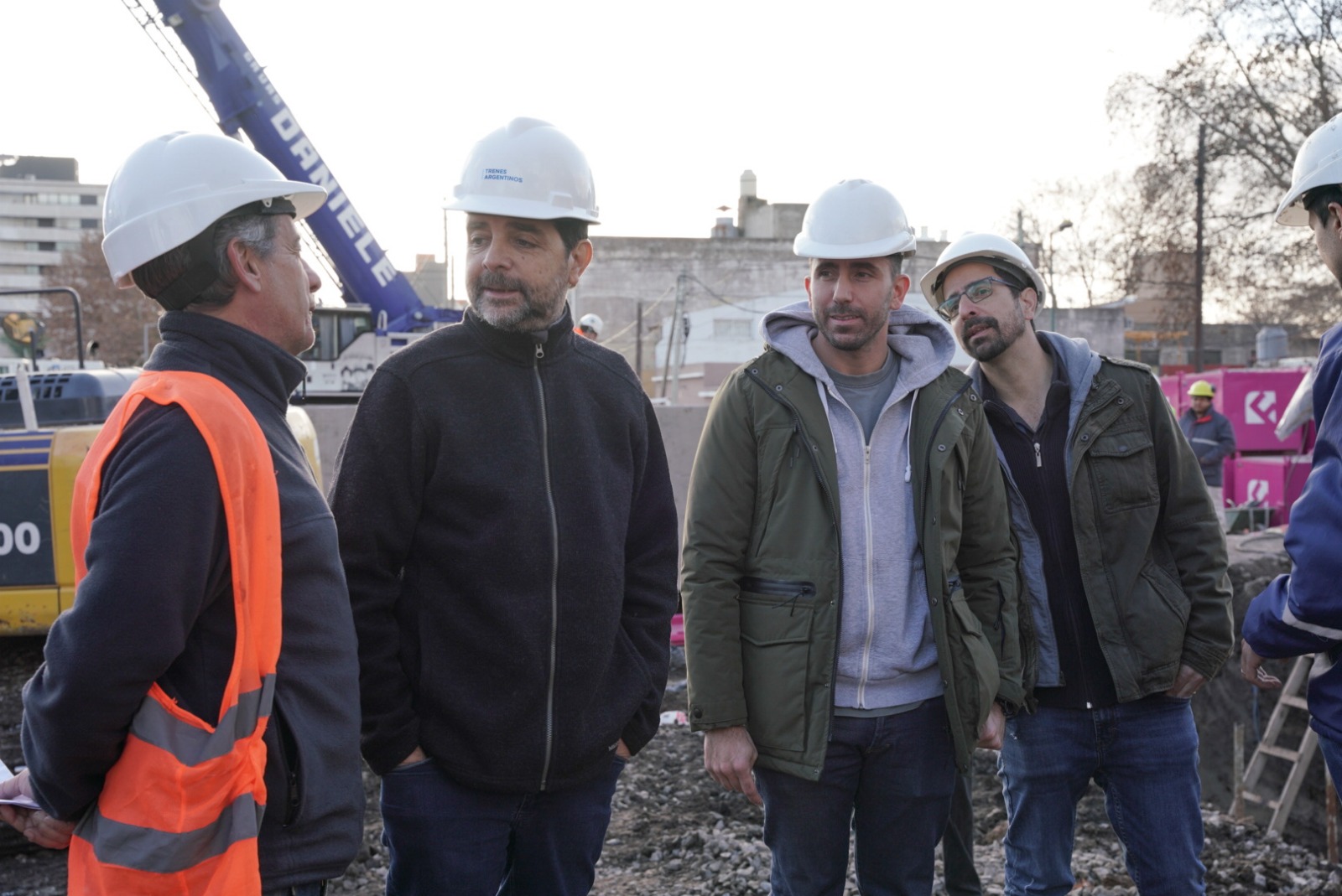 Fernando Moreira recorrió la obra del Paso Bajo Nivel de Perdriel