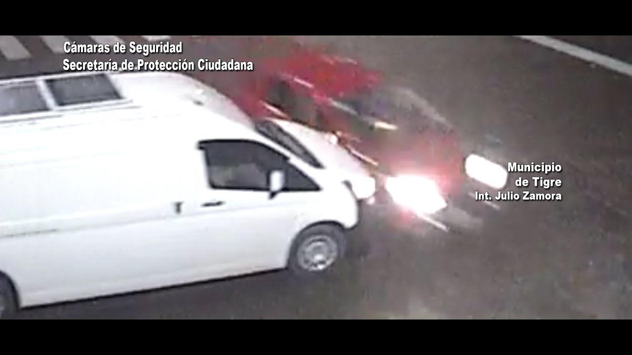 Las cámaras captaron un impactante accidente en Benavídez: el conductor que lo ocasionó estaba alcoholizado