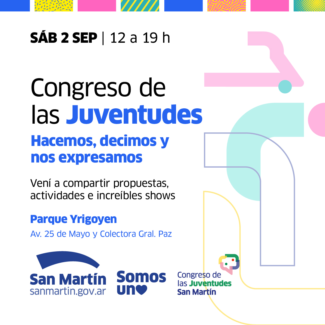 San Martín realizará el Primer Congreso de las Juventudes