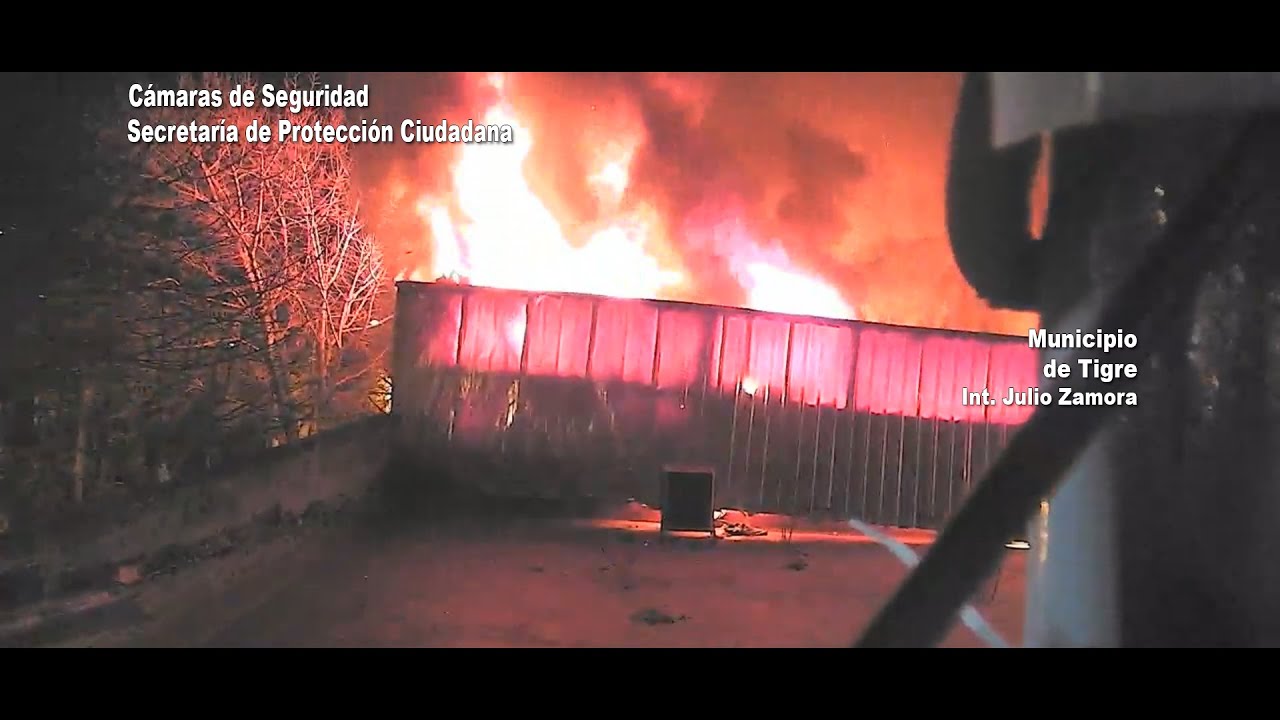 El Sistema de Protección Ciudadana de Tigre brindó rápida asistencia tras un incendio en una maderera