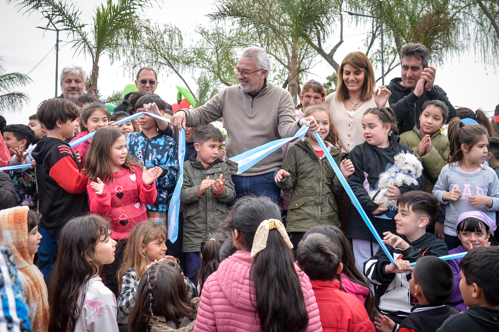 En el 74° aniversario de Troncos del Talar, Julio Zamora inauguró la senda aeróbica y familiar «Canal José Ángel Pacheco»