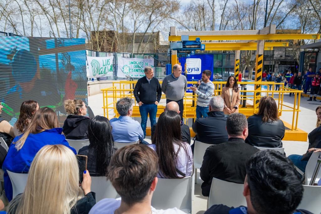 AySA inauguró una nueva estación de bombeo cloacal beneficiando a 7.100 habitantes de Almirante Brown