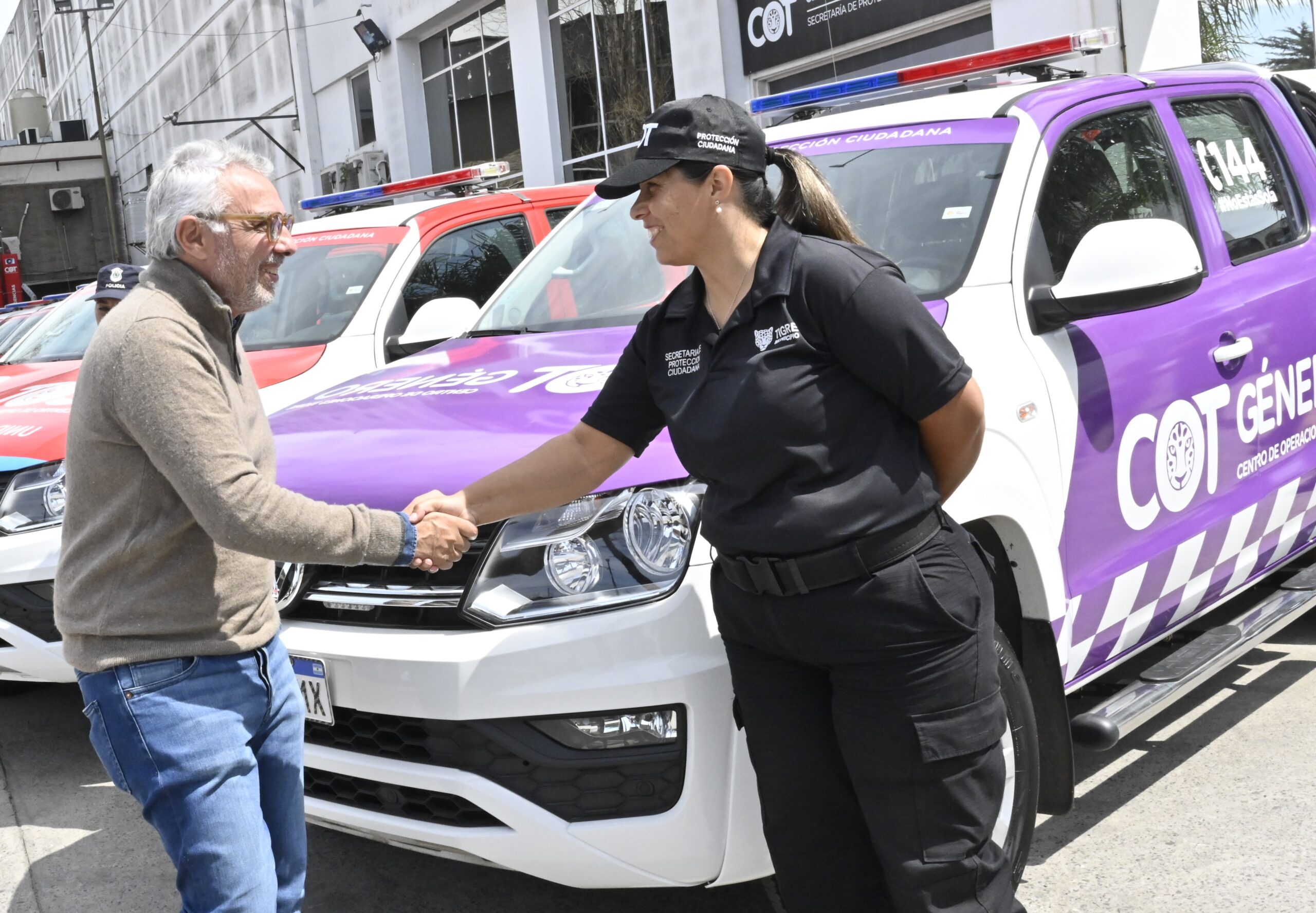 Julio Zamora supervisó el funcionamiento de 20 nuevos móviles del Sistema de Protección Ciudadana