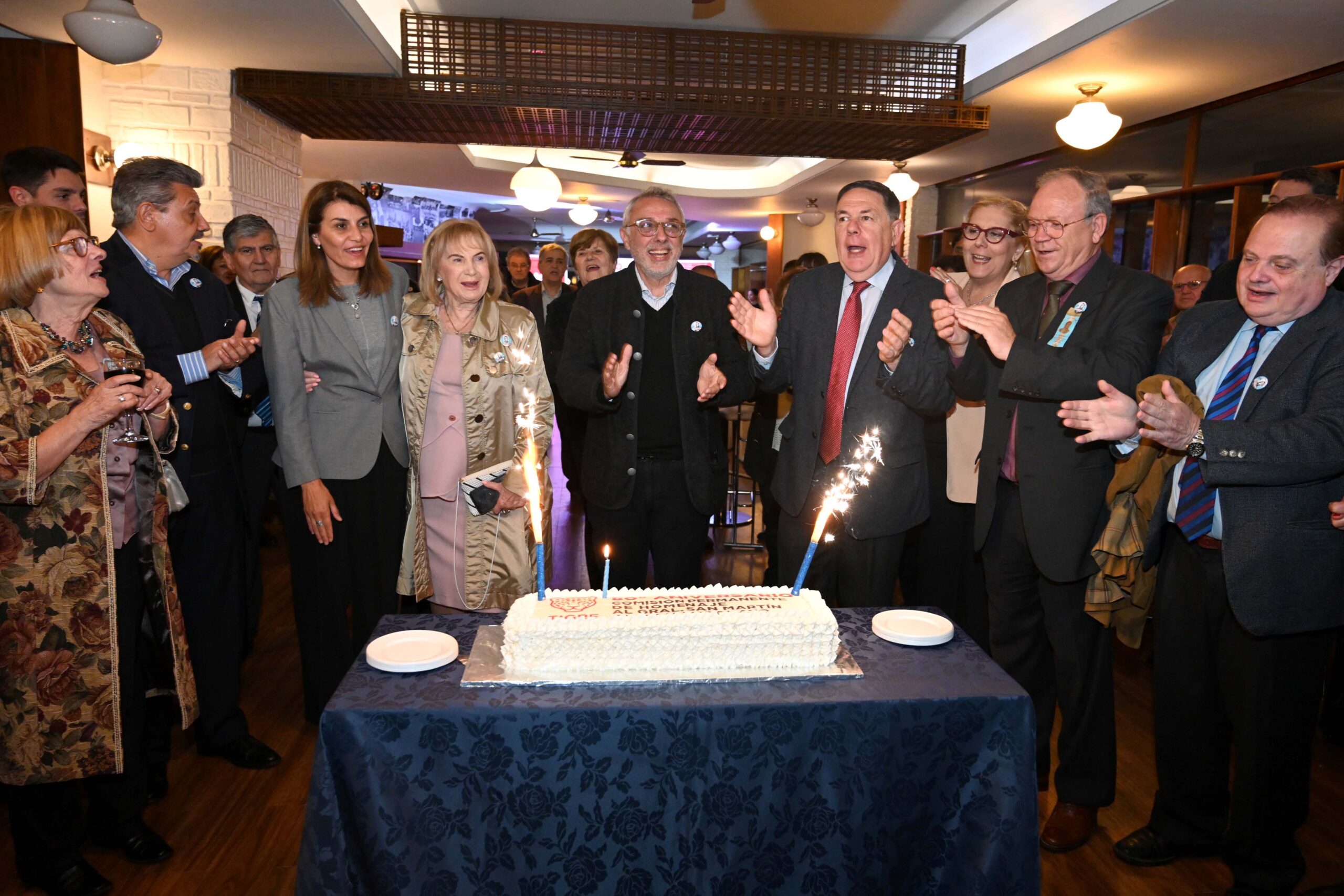 En Don Torcuato, Julio Zamora compartió el octogésimo aniversario de la Comisión Permanente de Homenaje al General San Martín