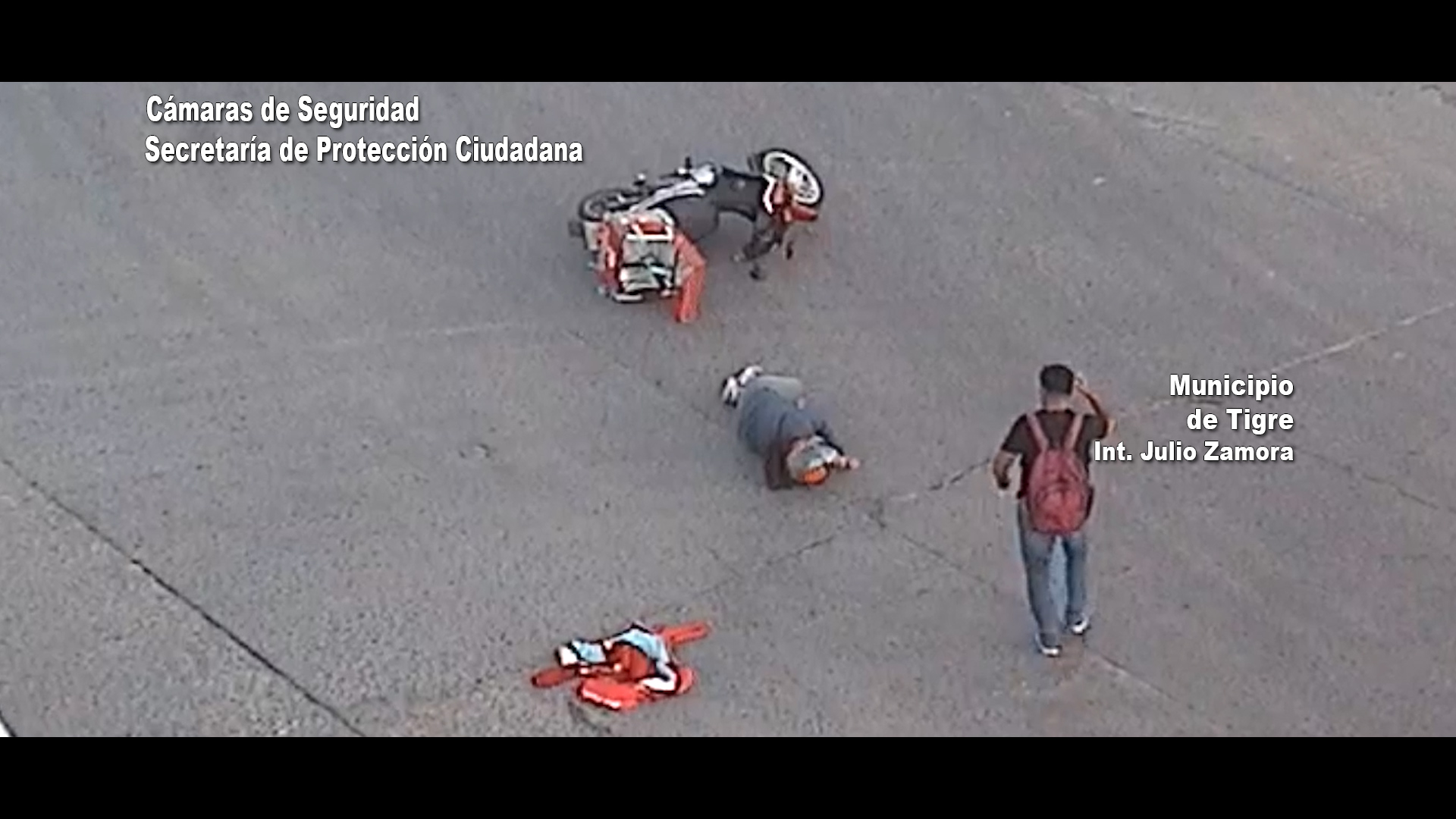 Las cámaras del COT captaron un impactante accidente en Ricardo Rojas