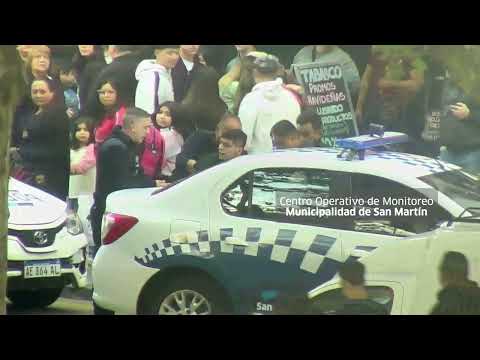 Las cámaras del COM de San Martín permitieron la detención de un delincuente con pedido de captura internacional