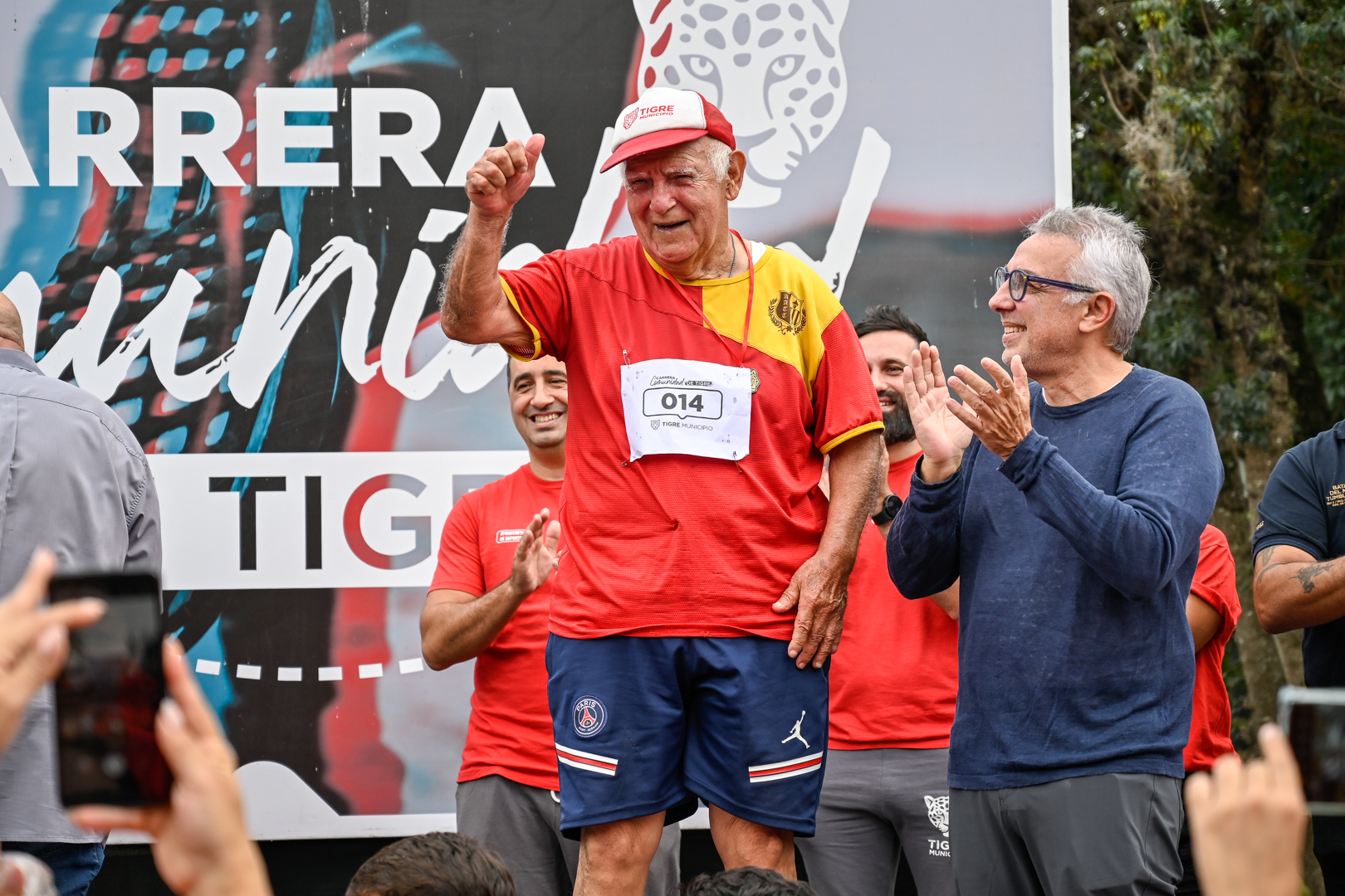 En una celebración familiar, Benavídez conmemoró su 95° aniversario con una nueva edición de la Carrera Comunidad Tigre