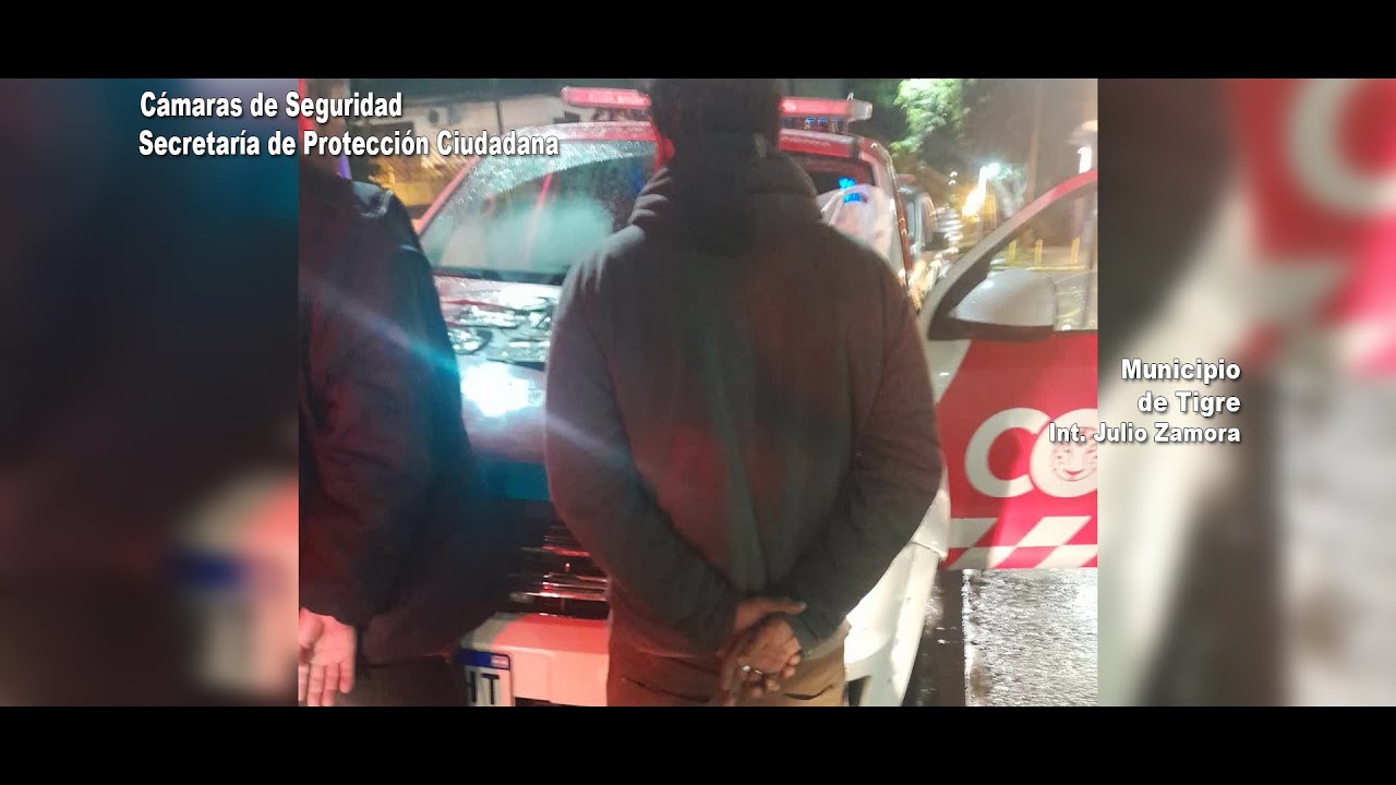 Robaban patentes de vehículos y fueron interceptados por el COT cuando intentaban huir