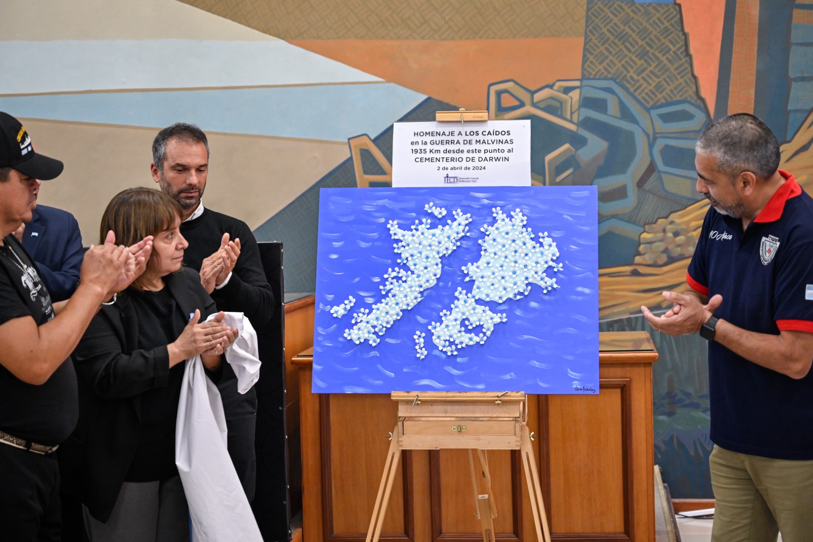 Al conmemorarse el 42° aniversario, el HCD de Tigre homenajeó a los caídos en la Guerra de Malvinas