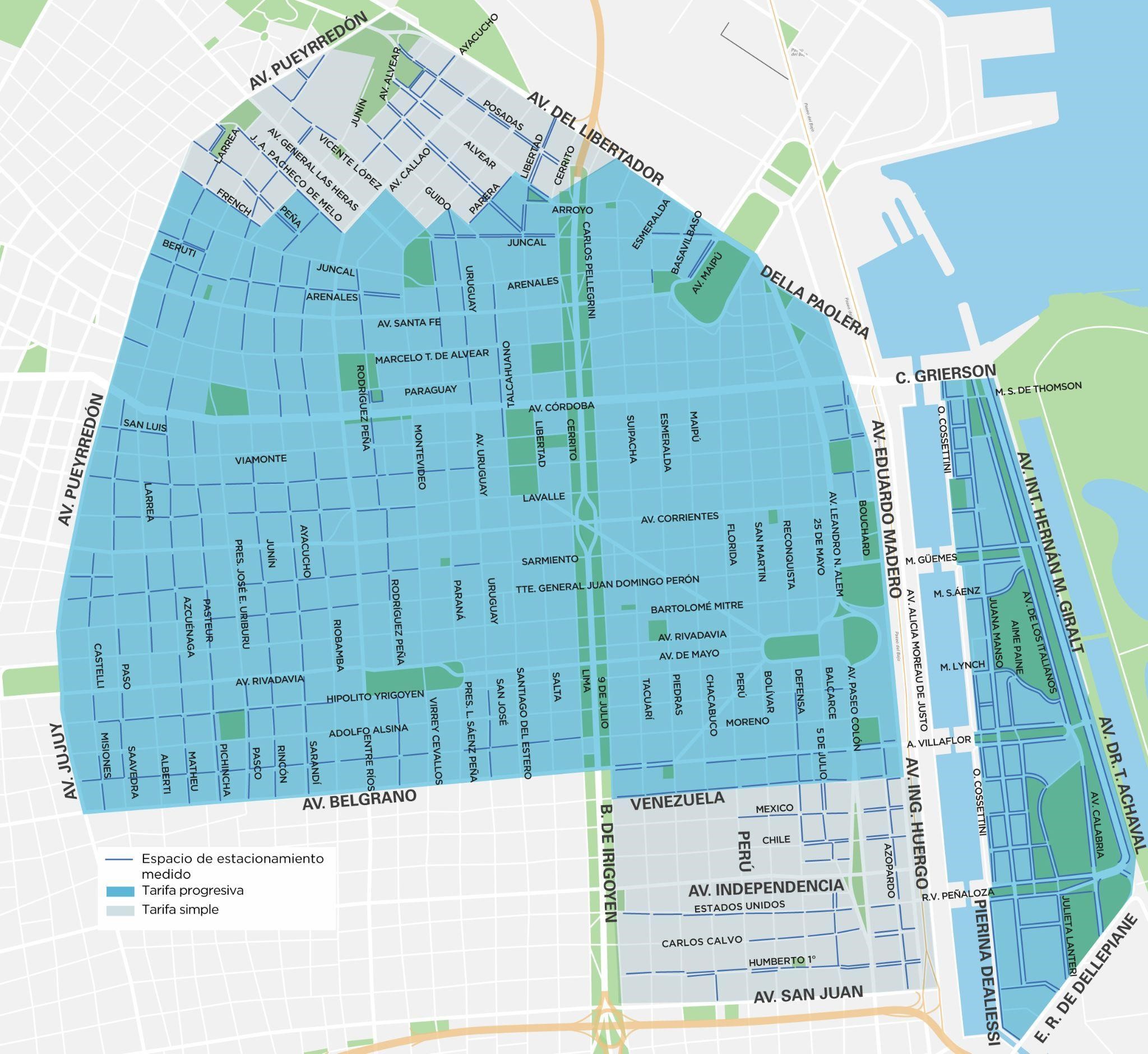 Puerto Madero tendrá nuevos lugares de estacionamiento medido para mejorar el ordenamiento vial