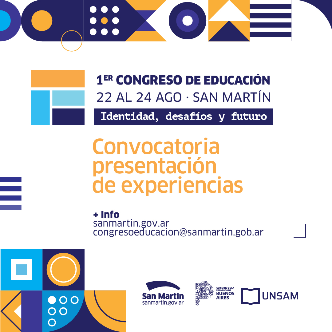 San Martín convoca a participar del Primer Congreso de Educación de la ciudad
