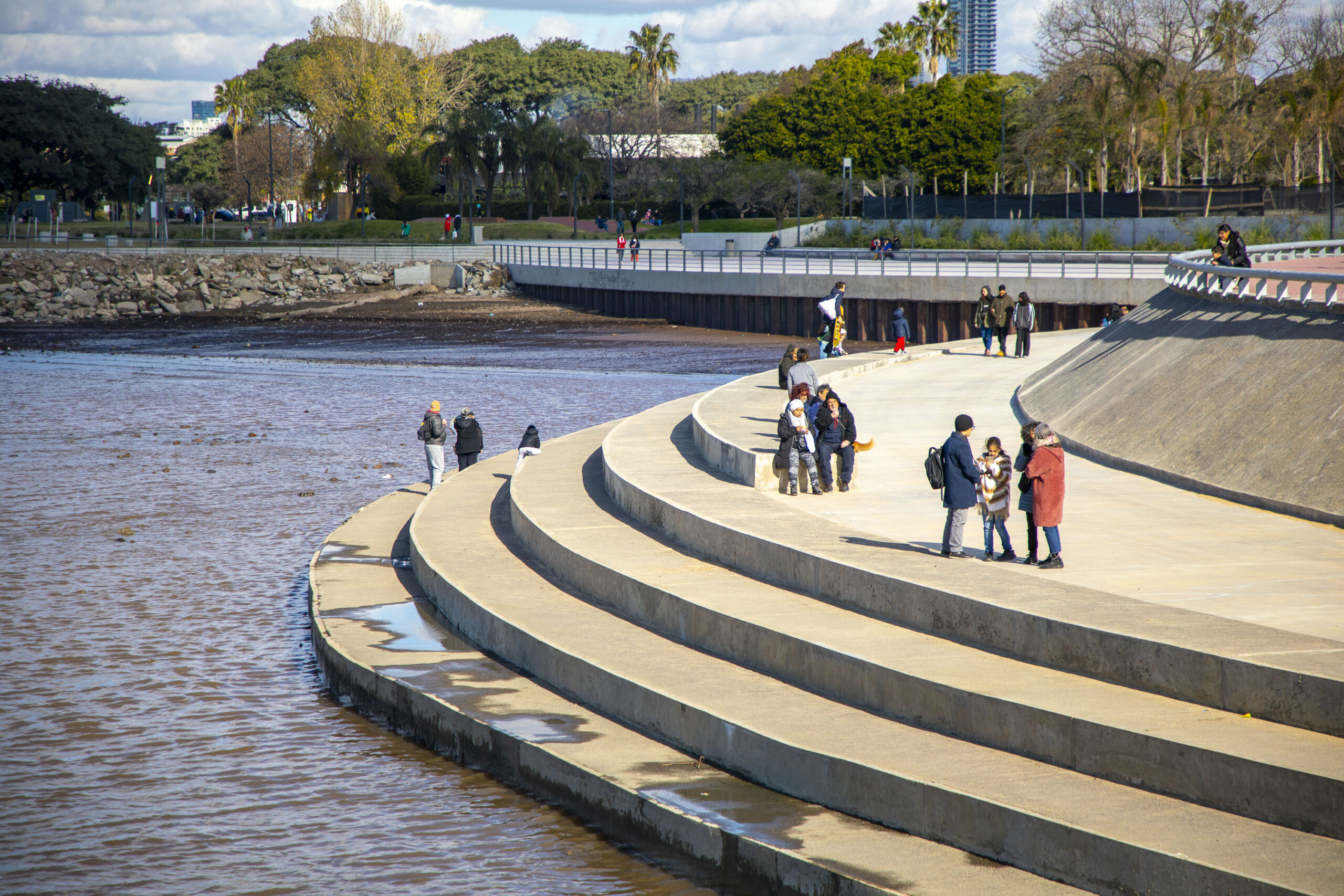 Parque Costero: se inauguró un nuevo espacio público a la vera del Río de la Plata