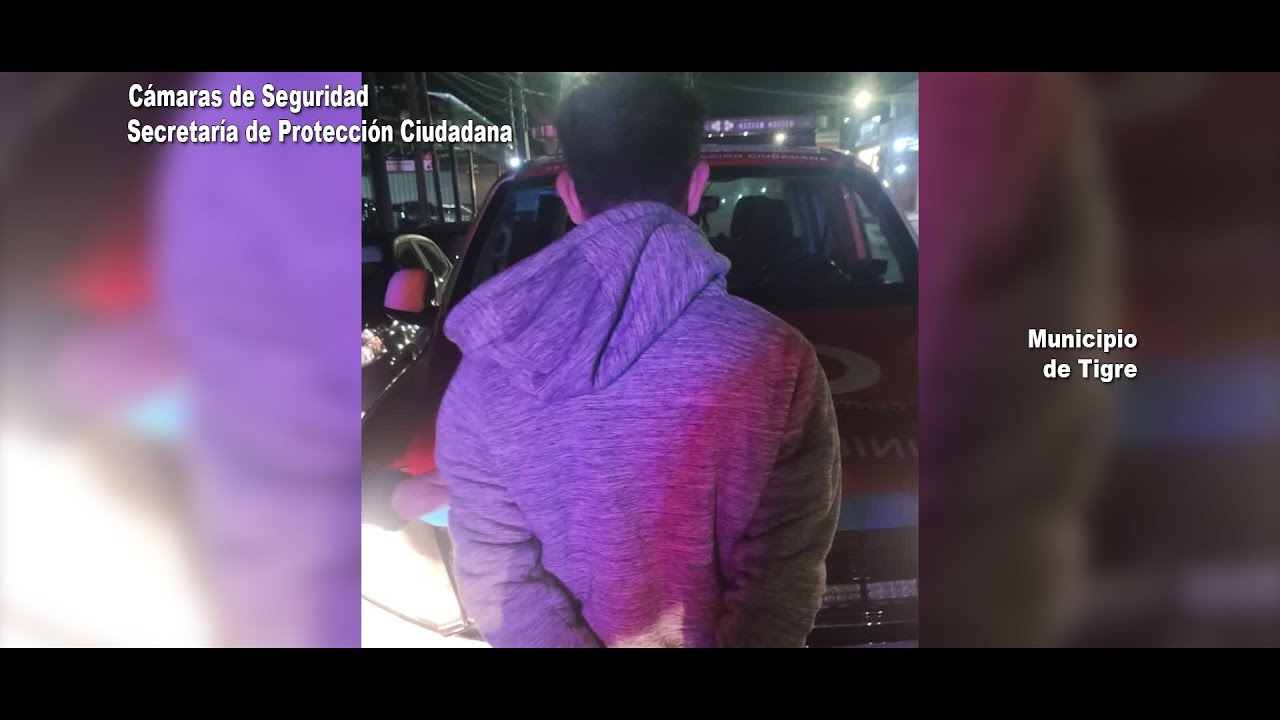 General Pacheco: Las cámaras del COT permitieron detener a un sujeto que había robado la rueda de un automóvil