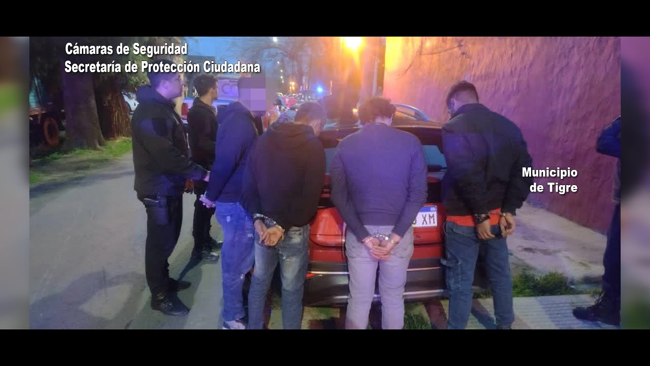 El Sistema de Protección Ciudadana de Tigre interceptó un auto involucrado en el robo de una casa: cuatro sospechosos terminaron aprehendidos