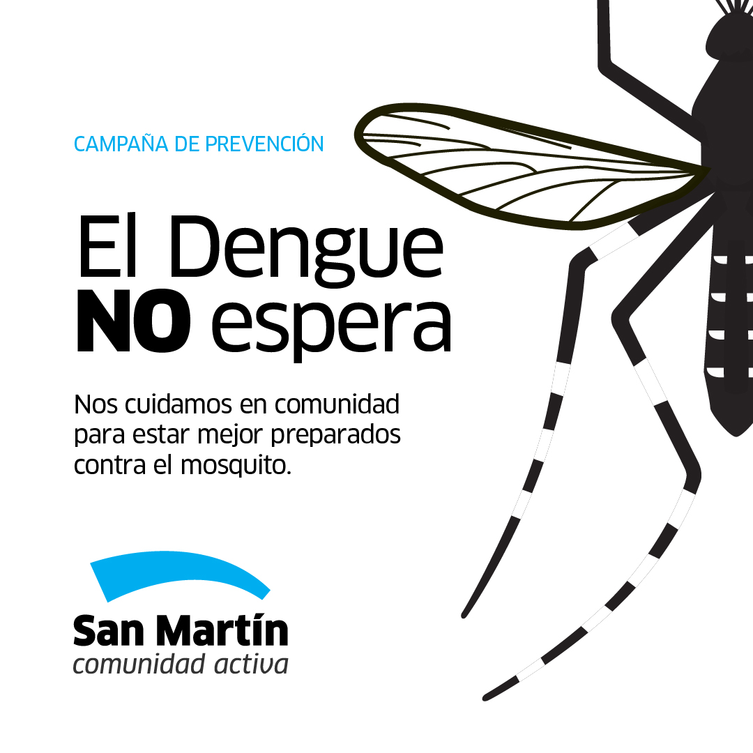 San Martín lanza una nueva campaña de prevención contra el Dengue