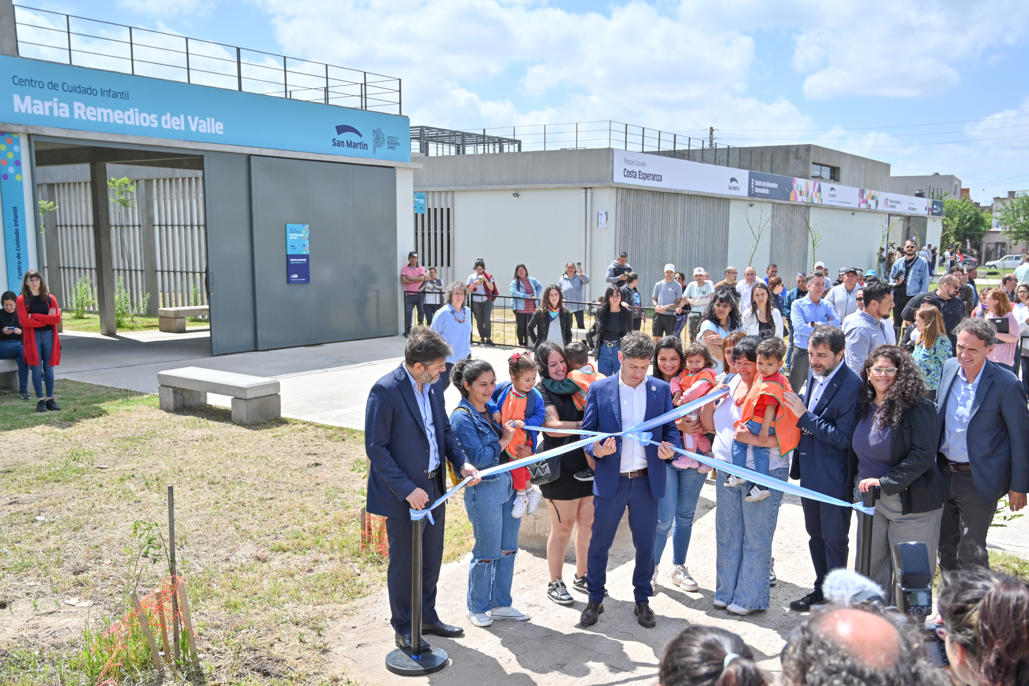 Fernando Moreira, Axel Kicillof y Gabriel Katopodis inauguraron el Parque Escuela Costa Esperanza