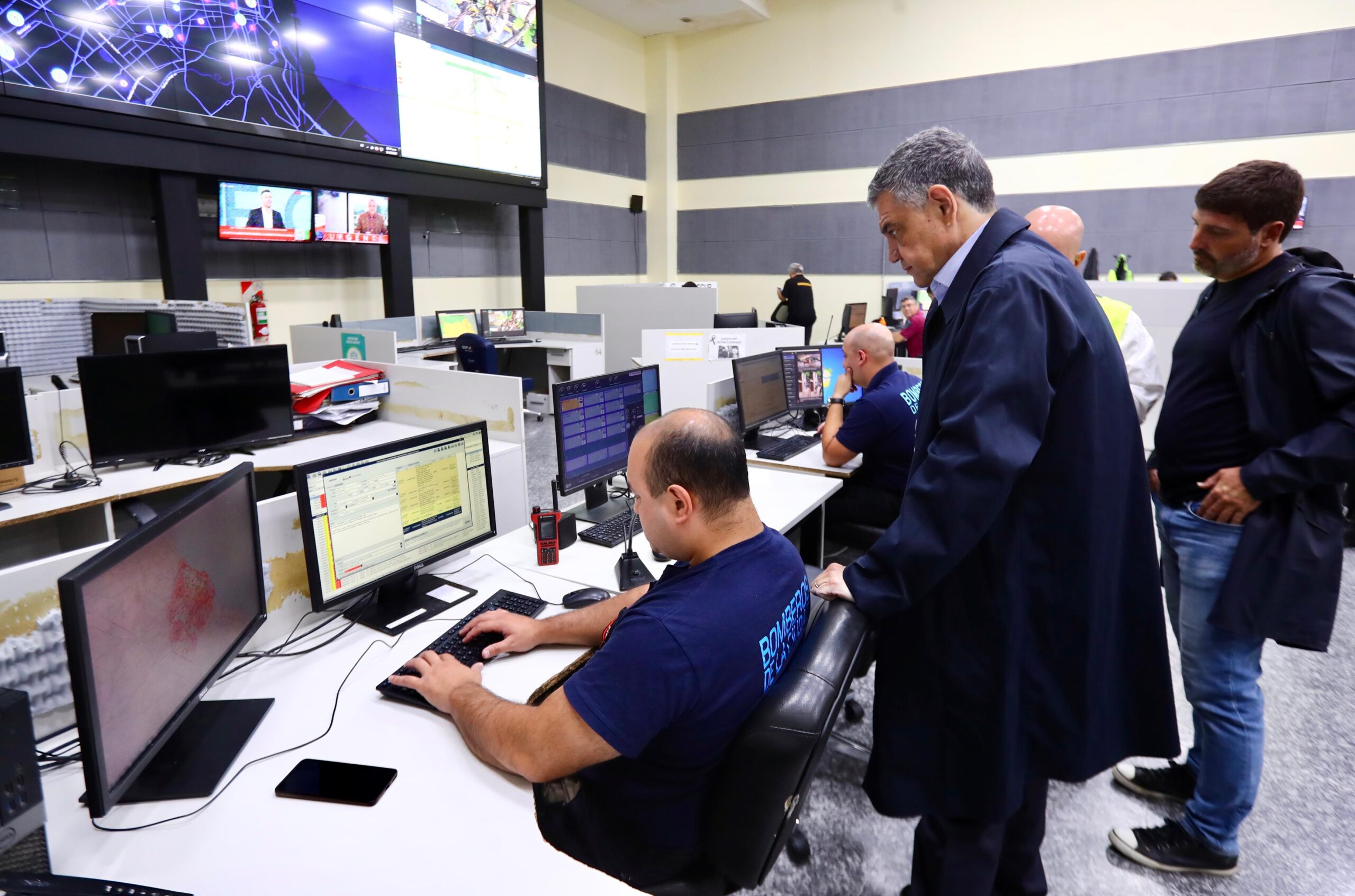Jorge Macri supervisó el operativo por las fuertes ráfagas y tormentas en la Ciudad