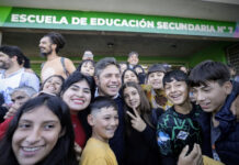 Kicillof inauguró nueva infraestructura educativa en Ensenada