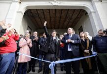 Kicillof reinauguró el Cine-Teatro de la Sociedad Española de General Las Heras