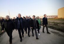 Kicillof recorrió la obra de la nueva planta potabilizadora para la Región Capital