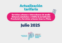 Actualización tarifaria de transporte público de pasajeros